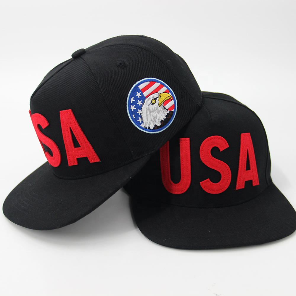 5 Panel Acrylic Snapback Hat Custom Embroidery Patch Gorras Sports Structured Flat Brim