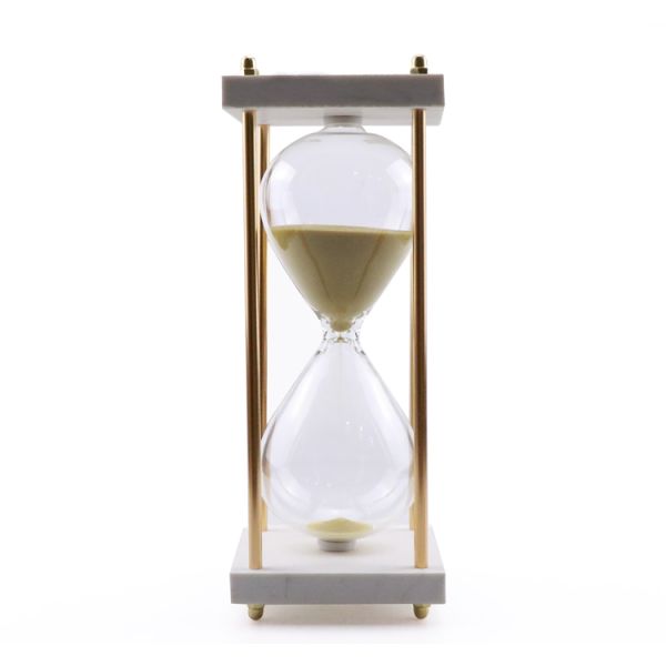 wholesale home decoration wooden tea timer 60 minute vintage hourglass sand timer wood clock