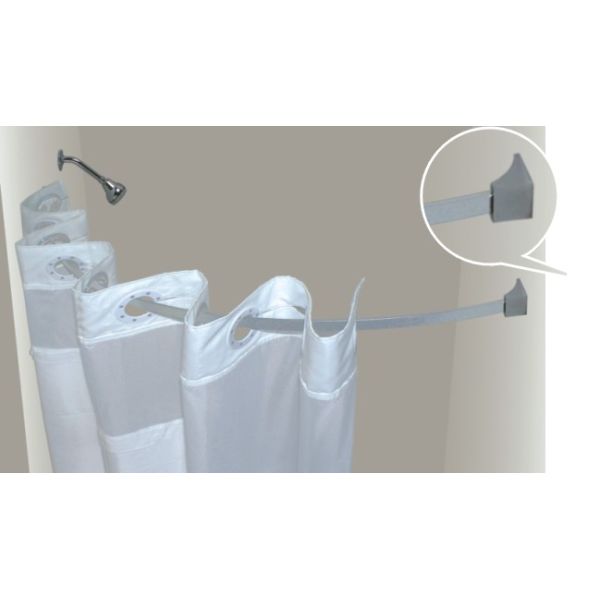 Зеленый цвет Hookless повторно использовал занавесы ливня RePET Bathroom для гостиницы