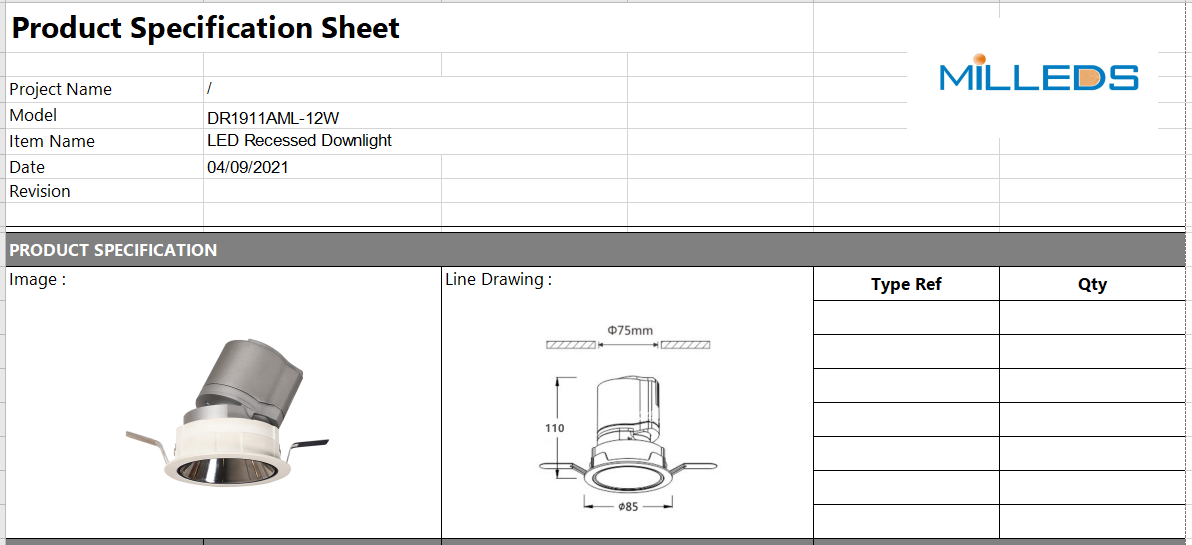 triac adjustable dimmable led downlights 10W 12W recessed led downlight hotel spotlight ceilling spotlight
