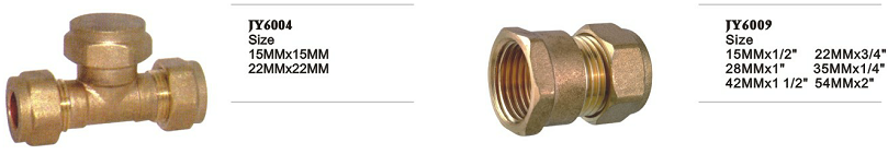 Copper Core Forged Brass Pipe Fittings Compression Pipe Cap BS864-2 Standard