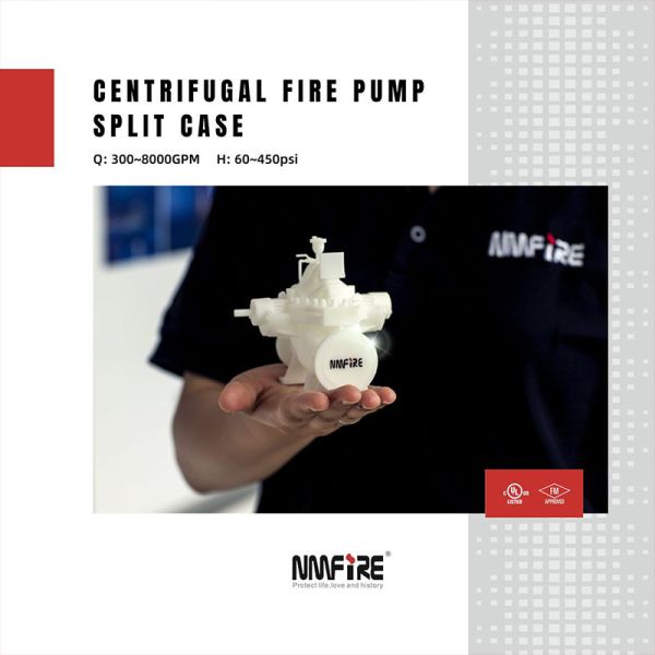 2500GPM 44-67m 62-95psi NMFIRE SCF200-150-370 Электромоторный пожарный насос UL FM Утвержденные пожарные насосы Водный насос 568M3/H