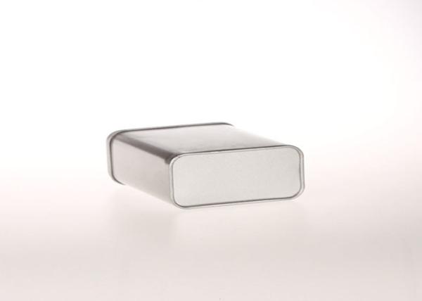 Blank Silver Color Metal Tea Storaging Container Tin Boxes With Cover