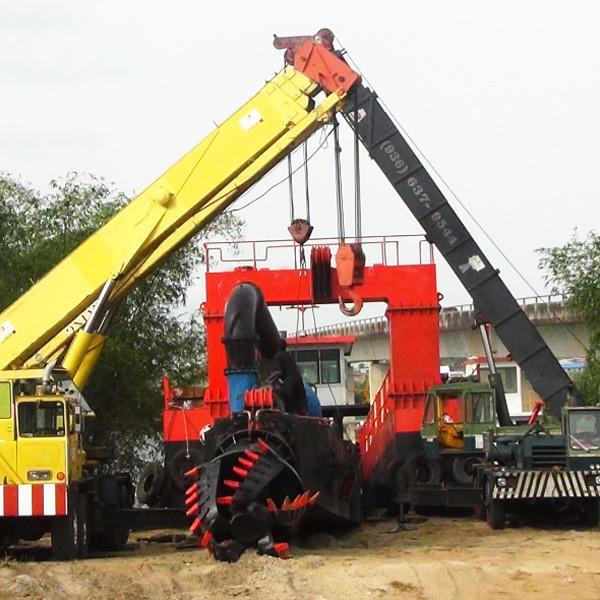 Profundidad de 25m Cabeza de corte de río máquina de dragado por succión a la venta