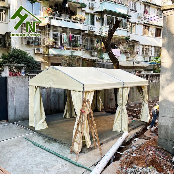 Желтые события шатра церемонии ПВК расстояние залива шатра 48м формы