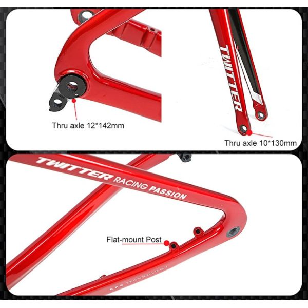 гром Twitter рамки велосипеда дороги углерода 700C 52cm Aero для велосипеда дороги