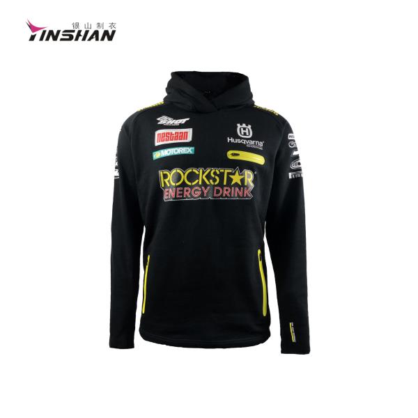 Corrida masculina 2021 Teamwear Logotipo personalizado Traje de corrida Hoodie Superior e Colarinho em V