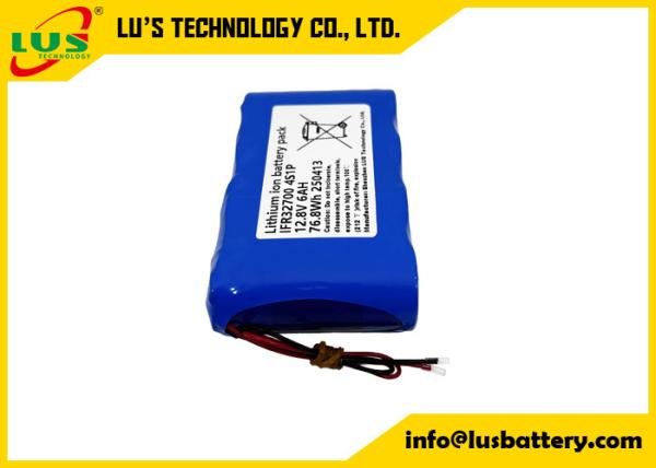 LFP 12.8V6Ah lithium iron phosphate battery pack IFR32700 4S1P customization