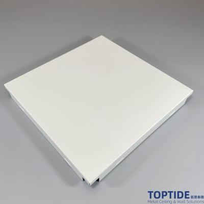 Waterproof And Fireproof  Plain Decorative Clip In 800×800 Aluminum Ceiling Sheets