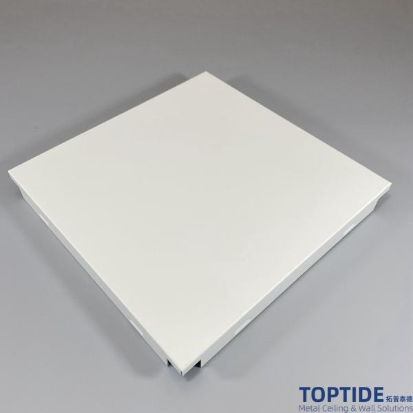 Waterproof And Fireproof  Plain Decorative Clip In 800×800 Aluminum Ceiling Sheets