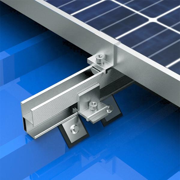 Painel solar ajustável Frameless que enterra as braçadeiras, braçadeiras de montagem comerciais para suporte do painel solar