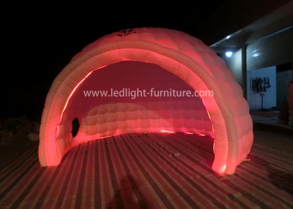 Barraca inflável redonda do diodo emissor de luz da C.A. 110V-240V RGB impermeável com ventilador do poder superior