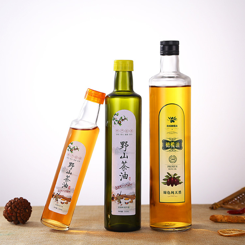 Пустое стекло бутылки оливкового масла 250 Мл/500мл, стекло графинчика оливкового масла Эко дружелюбное