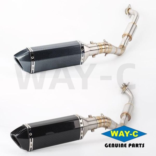Universal Motorcycle Exhaust Pipe Carbonfiber Motorbike Muffler