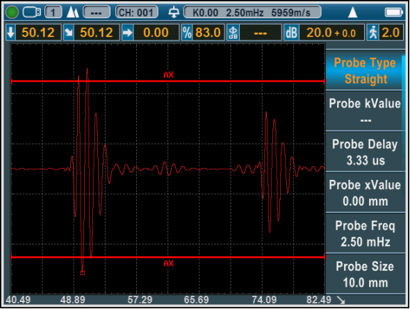 Testing Sensitivity 62db Ultrasonic Flaw Detector Providing 2 Years Period And 1000 Storage For Accurate Defect Analysis
