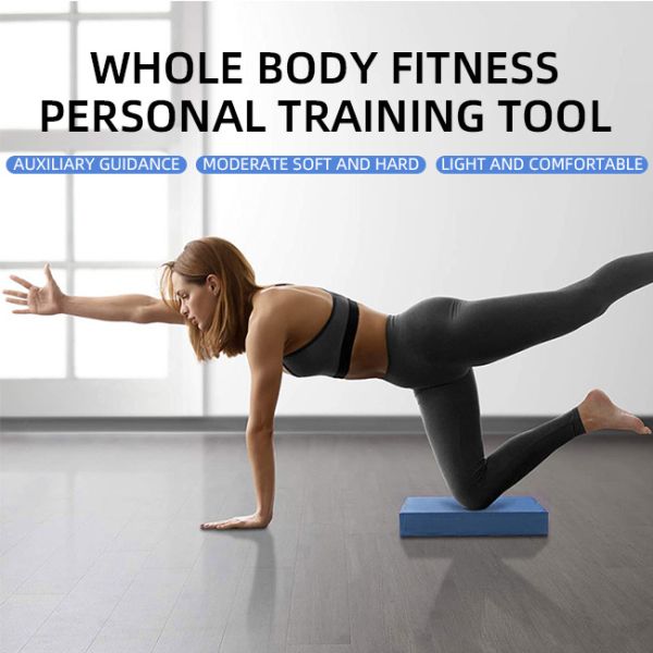 Durable TPE Balance Non Slip Yoga Mat Blue Black Purple