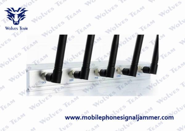 Handheld Cell Phone Jammer Kit 3G GSM CDMA 5 Antenna 33W Energy Consumption
