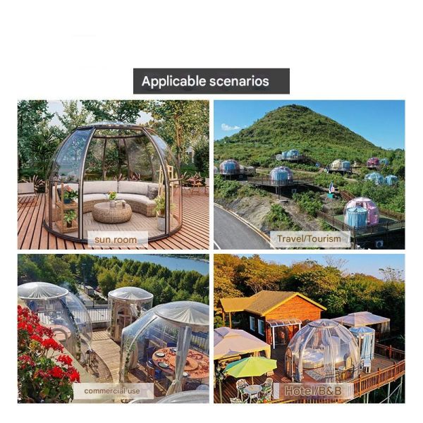 Outdoor Terrace Check Out The Vacant Rooms PC Endurance Board Spherical Flame Retardant Bubble House
