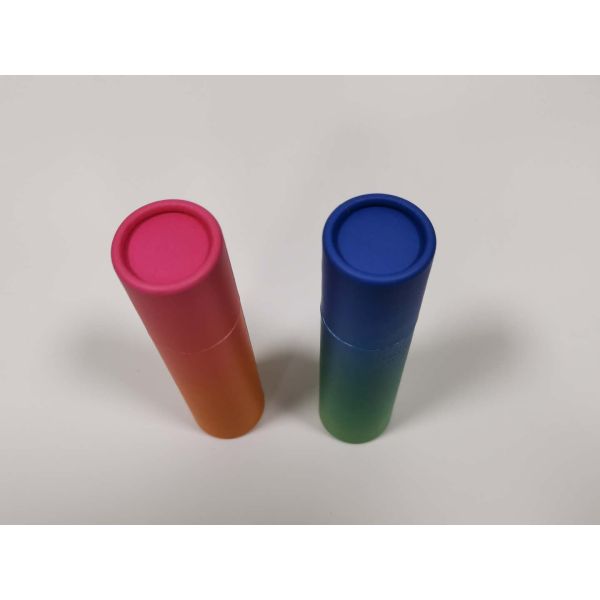 Pantone Cylinder Cardboard Packaging Cosmetics Kraft Paperboard Tubes 150*35mm