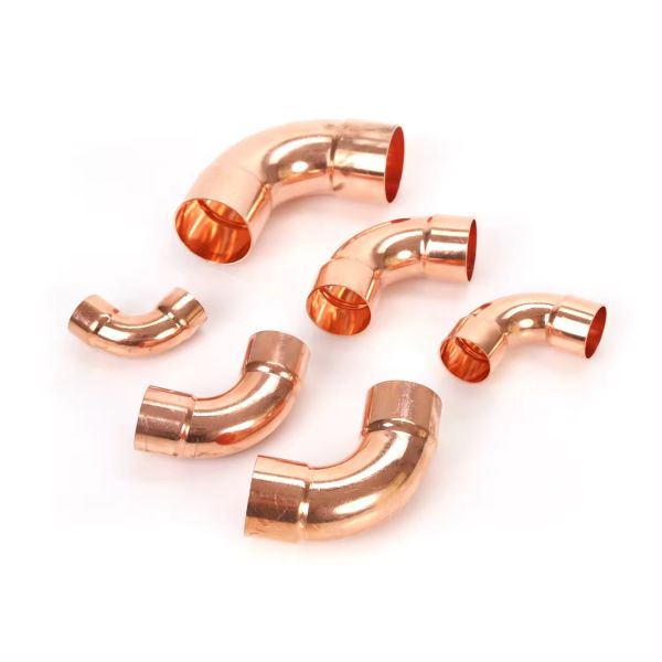 Paquete de caja de madera para forjar cobre y níquel Codo para accesorios de tuberías industriales