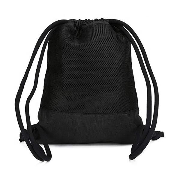 Promotional Mesh Drawstring Bags Bulk , Nylon Drawstring Sports Bags Sturdy With Zipper