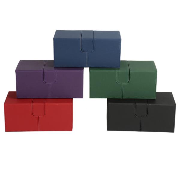 200+ Deck Card Box WS Tcg Pokomon Cards Mtg Dual deck card box PU Couro
