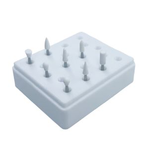 Tête de polissage de silicone pour dentistes Laboratoire dentaire Burs blancs de polissage de pierre
