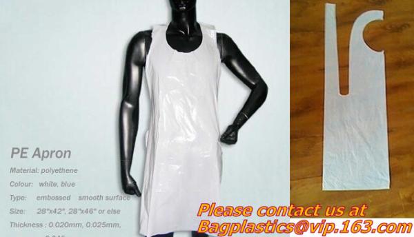 Plastic disposable kitchen pe apron, disposable, aprons, LDPE apron, HDPE apron, PE apron