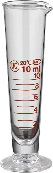 Lab Graduated Measuring Cup With Spout Wide Mouth Glass Conical Beaker Liquid Dispenser Measuring Cylinder