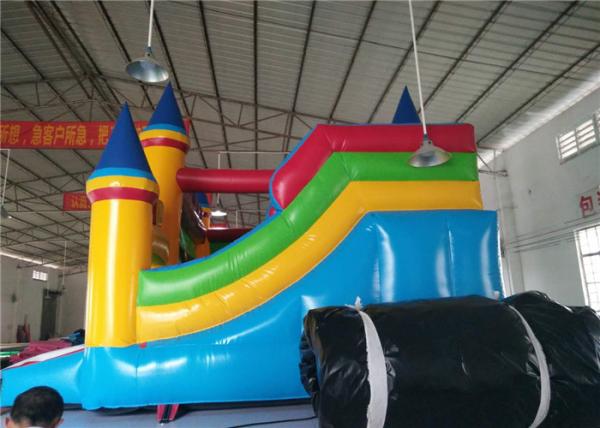 Fogo comercial inflável da casa do salto do PVC - divertimento retardador criativo com corrediça