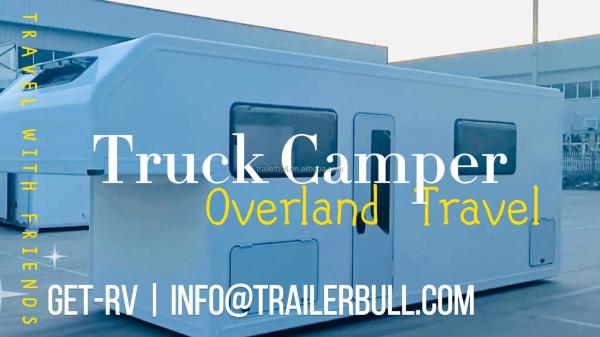DIY Camper Trucks 20ft RV Trailer Alcove Truckbody with Gooseneck for Windows 5x 600 x 1200 mm
