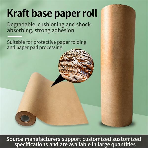 Lightweight Kraft Paper Rolls 200m  80GSM  - 85 GSM Brown Paper Roll