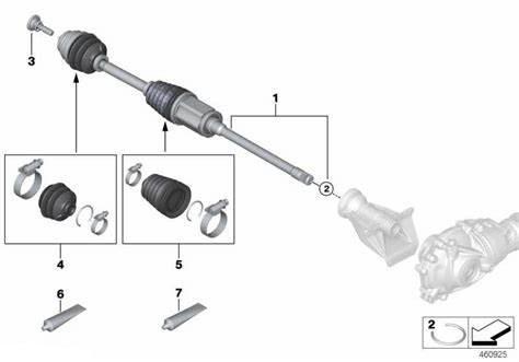 BMW G38 Automotive Drive Shaft 33208667167 33208667166 31608664675