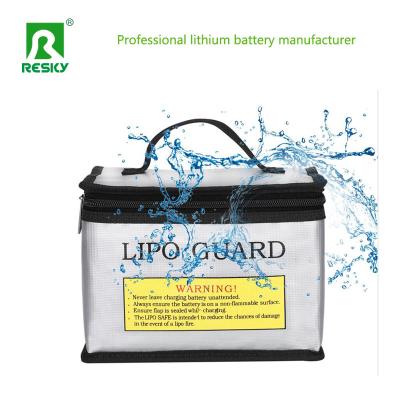 Sac de sécurité à double fermeture à glissière Lipo à batterie ignifuge ignifuge