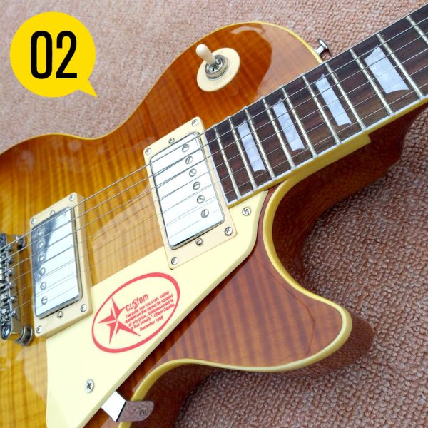 NEW 1959 R9 les Tiger Flame paul electric guitar Standard LP 59 electric guitar