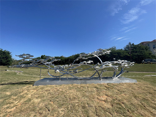 2 Meters High Stainless Steel Dancing Ballet Girl Sculptures For Fountain