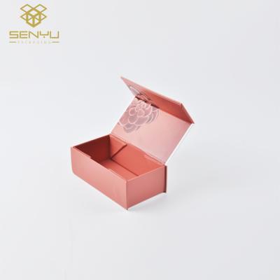 Cor de embalagem lisa de papel de dobramento de empacotamento magnética luxuosa da caixa de papel CMYK