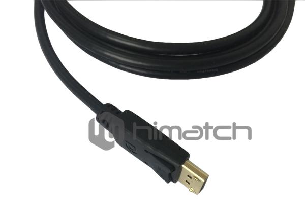 DP 1.2 Cable / Displayport Cable Male To Male Gold Plated Cord For Lenovo