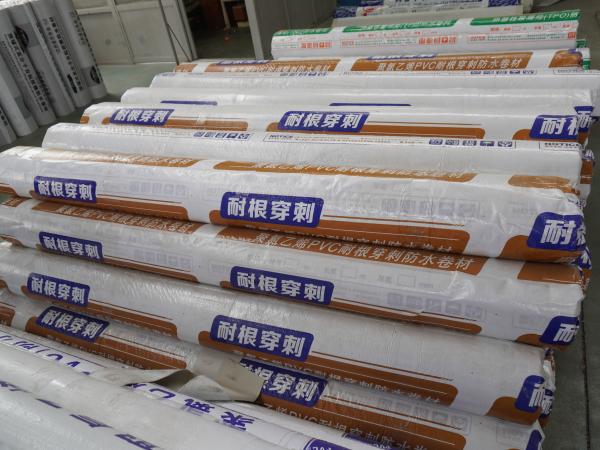 Durable Reinforced Pvc Roof Deck Membrane 20m Length Long Lasting Pvc Roofing Membrane