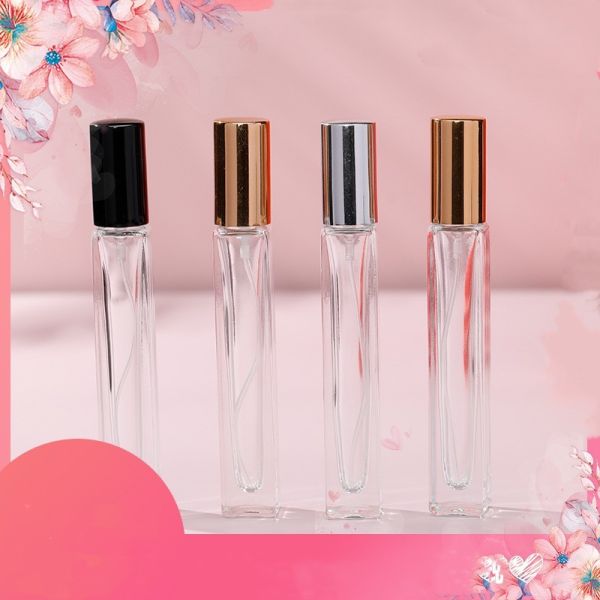 Transparent 10ml Glass Mist Spray Bottle Perfume Fine Sprayer Empty 10000pcs