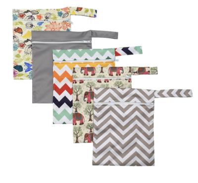 20x25cm Organic Cotton Reusable Sanitary Pads Diaper Menstrual Bag Portable Mommy Bag Zipper