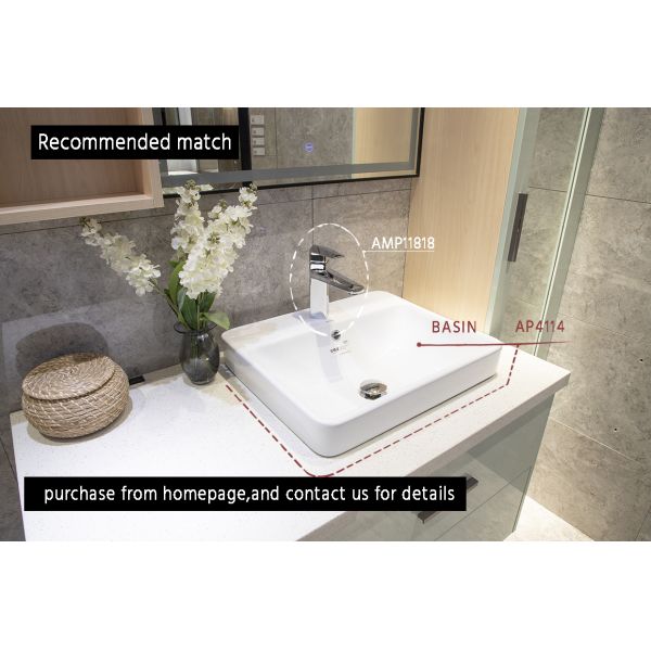 ARROW Modern Brass Polished Single-Hole Deck-Mounted Basin Mixer Faucet with 5-Year Warranty and Ceramic Valve Core