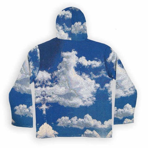Anti-Shrink Heavyweight French Terry Oversized Printed Mens Woven Anime Tapestry Hoodie