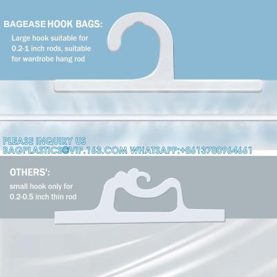 Pack Hanging Storage Bags, Large Hook 10 X 12.5-Inch Clear Plastic Bags For Classroom, Library, And Pharmacy Use