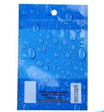 printed mini k bags for cosmetic puff automatic  zipper bag