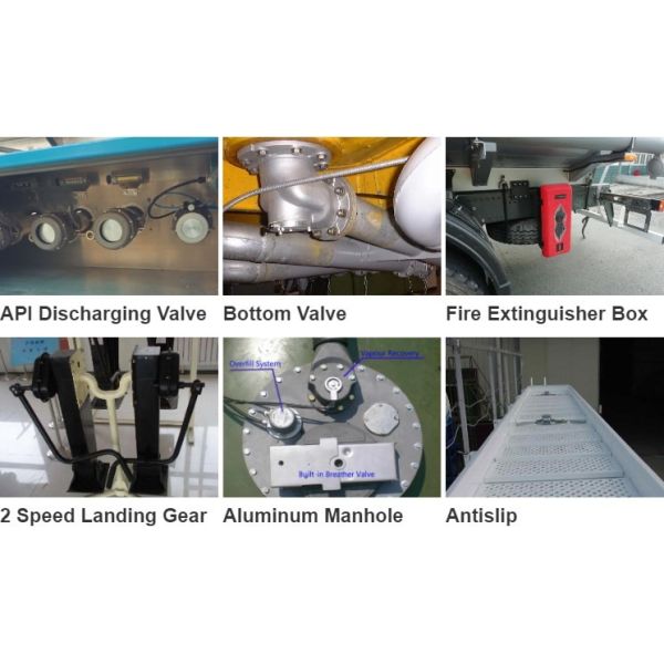 42000 Liters 3 Axles Petrol Tanker Trailer 11500x2500x3900mm