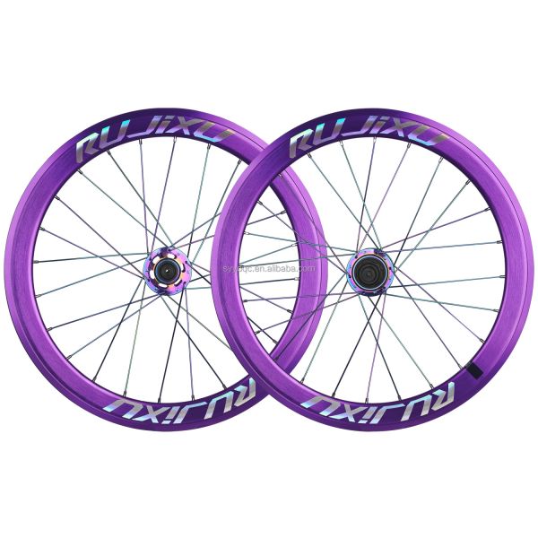 Purple 20 Inch Bike Wheelset Disc Brakes 20