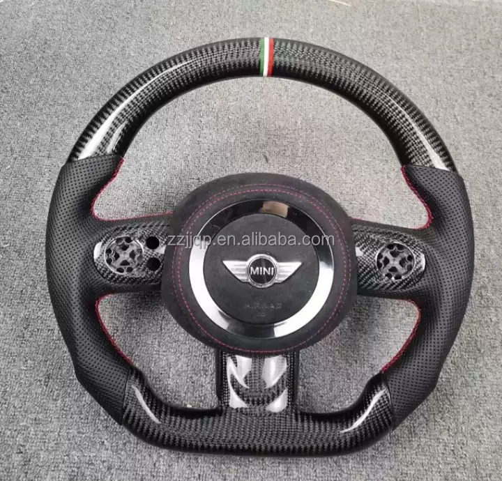 Carbon Fiber Steering Wheel 44*44*25 Perfect Fit for BMW Mini Cooper R55/56/60 F55/56