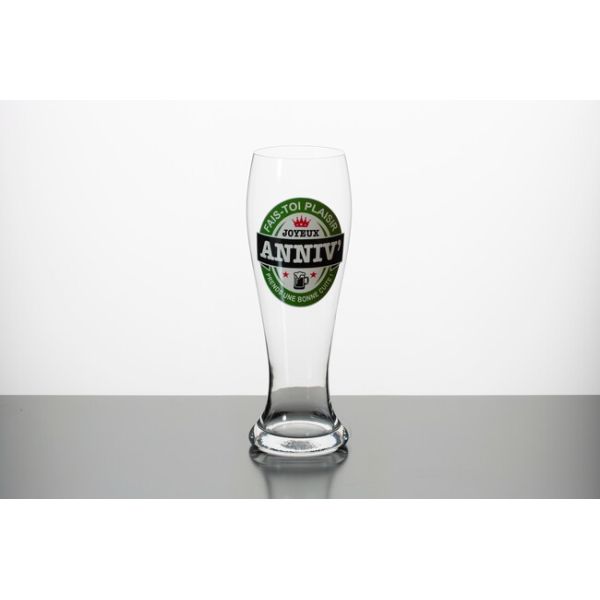 Large Pilsner Custom Printed Beer Glasses Transparent 700ml 24.5 Ounce