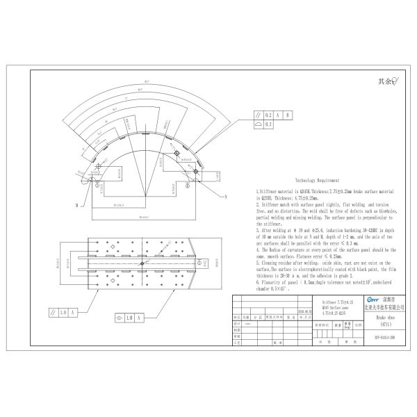 Тормозная колода 4711 QP частей MERITOR A-3222-K-2169 трейлера американская